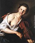 Famous Violin Paintings - Young Man with a Violin
